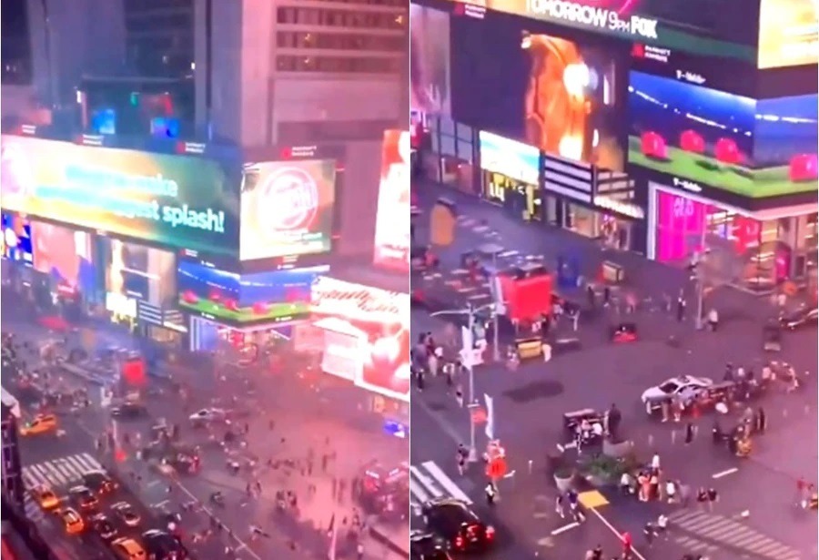 VÍDEO: Adolescente armado fere três pessoas em tiroteio na Times Square, em Nova York