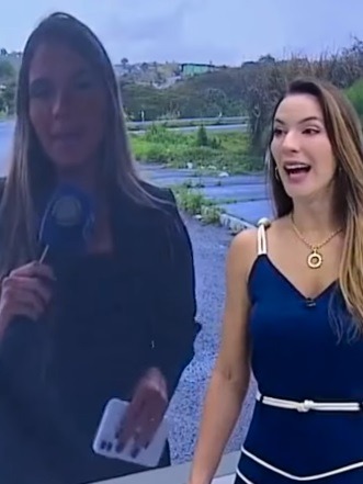VÍDEO: repórter da Record entra em trabalho de parto ao vivo