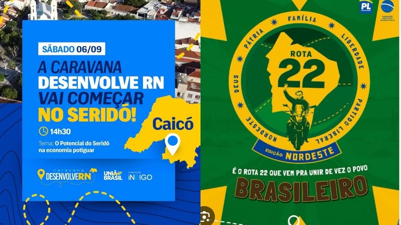 União Brasil imita o 'Rota 22' do PL e lança o 'Desenvolve RN'