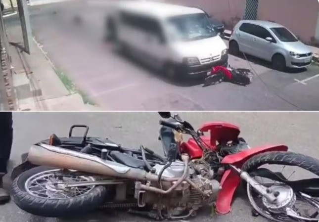 Motorista de van bate em moto e atropela ocupantes de propósito após discussão em Assu
