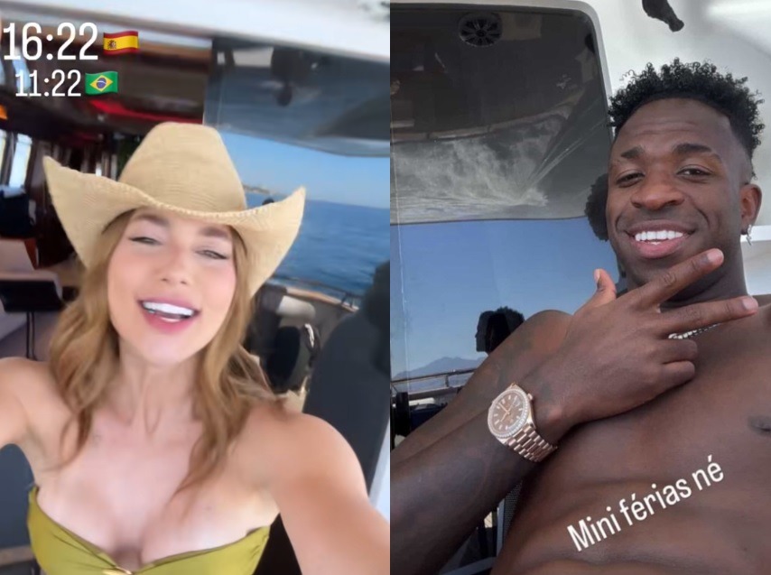 Em meio a boatos de romance, Virginia Fonseca é vista curtindo passeio de iate com Vinicius Jr.