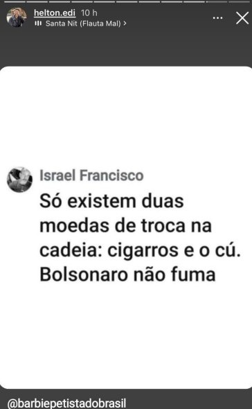 Secretário de Sistema Prisional do RN compartilha mensagem afirmando que “na cadeia só existem duas moedas de troca: cigarro e...