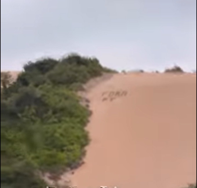 VÍDEO: Morro do Careca amanhece com mensagem ‘Fora PT’ 