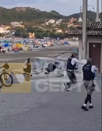 VÍDEO: Mulher é baleada após tentar atacar policiais com faca em Ponta Negra