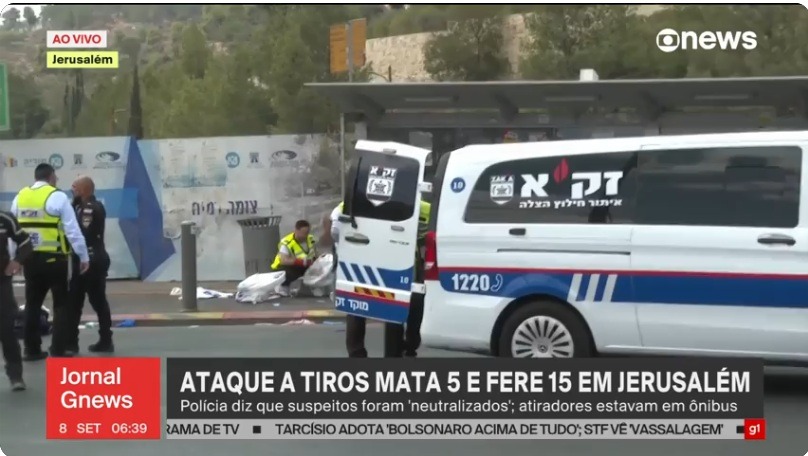 Ataque terrorista em Jerusalém deixa seis mortos e vários feridos