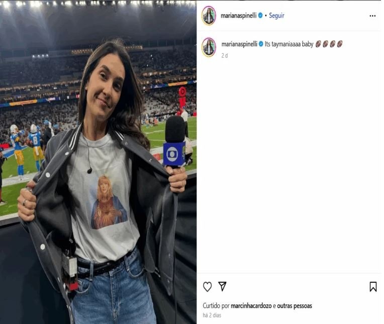 Repórter da Globo é acusada de 'ridicularizar' Nossa Senhora em camiseta