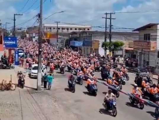 [VIDEO] Moto Romaria marca a abertura da festa dos Santos Mártires de Cunhaú e Uruaçu