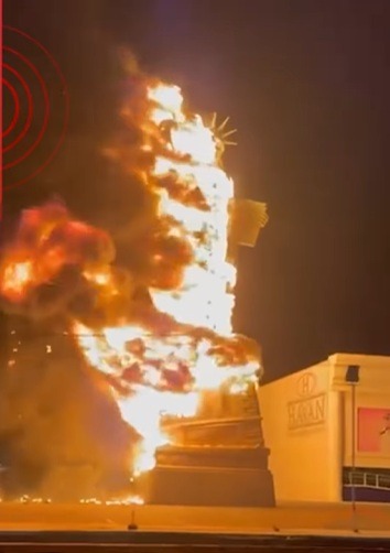 VÍDEO: Estátua da Havan é incendiada em Petrolina