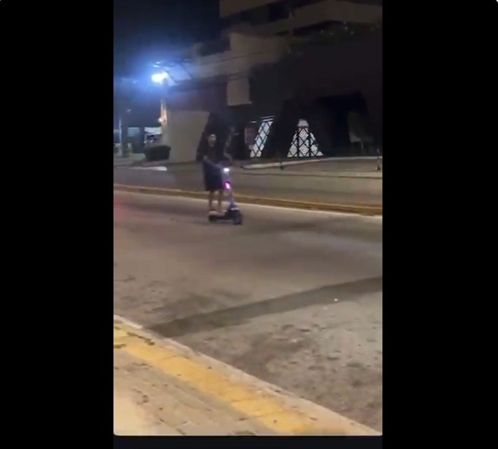 VÍDEO: Natalenses seguem usando patinetes de forma irregular e fazem “grau” na orla