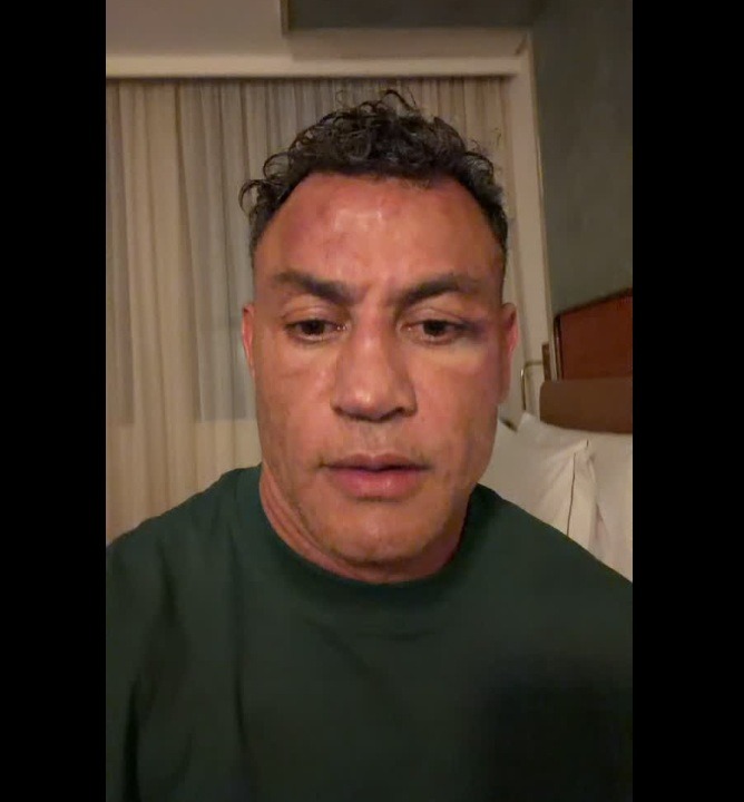 VÍDEO: Popó pede desculpas por briga generalizada após luta e diz que foi 'covardemente agredido'