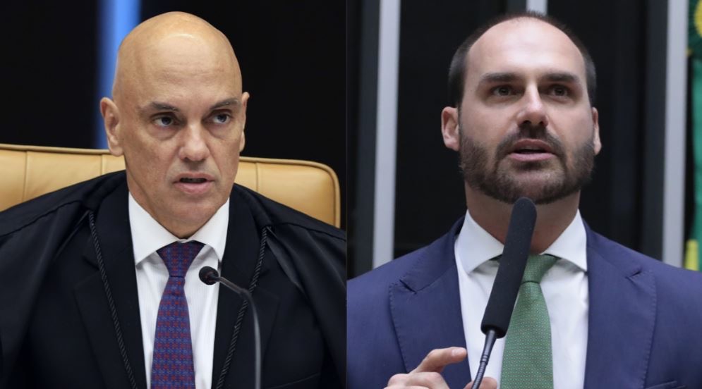 Moraes dá 5 dias para PGR opinar sobre pedidos de prisão de Eduardo Bolsonaro