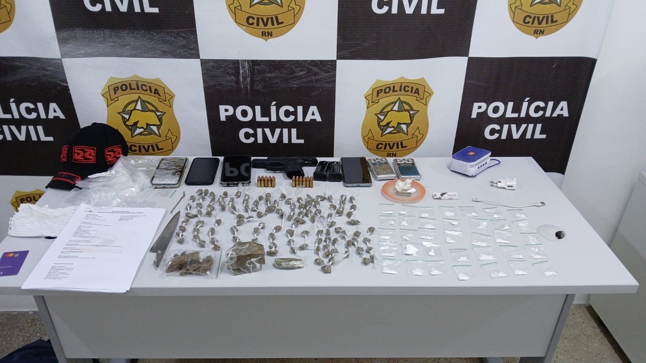 Suspeitos são flagrados com arma roubada de militar em Parnamirim