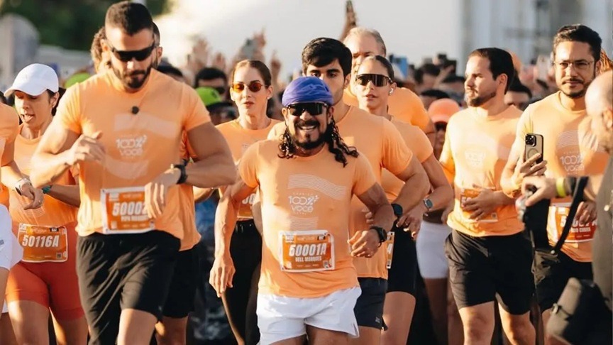 VÍDEO: Corrida de Bell Marques reúne mais de 10 mil pessoas em Natal