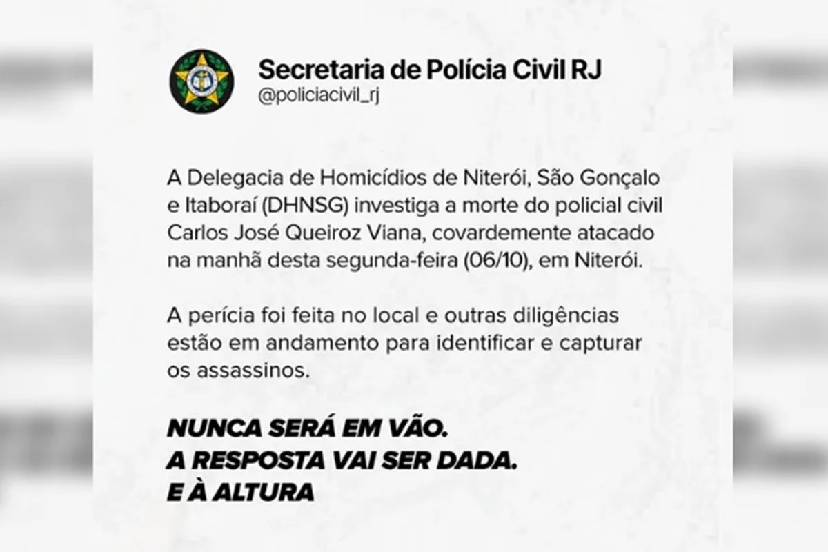 Ataque covarde: policial civil é morto a tiros na porta de casa