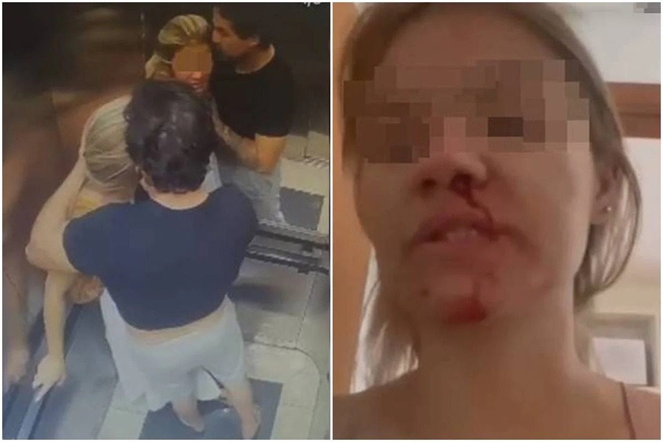 VÍDEO: homem agride namorada, limpa sangue com camisa e depois a beija