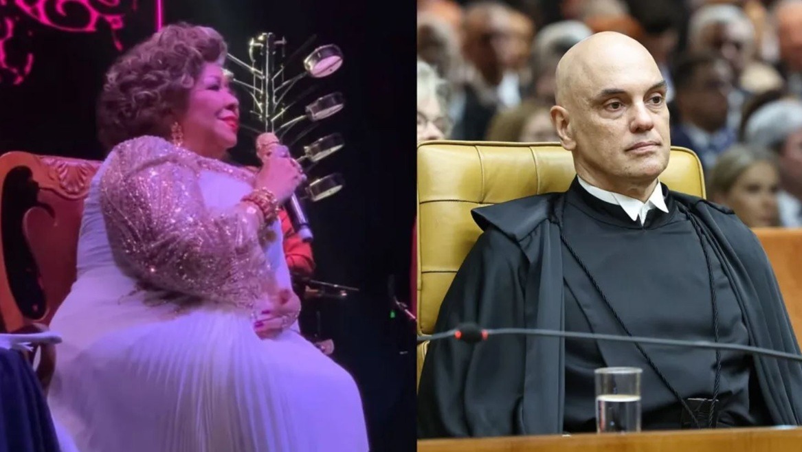 Alcione dedica show em Brasília a Alexandre de Moraes: “Ele é amado”