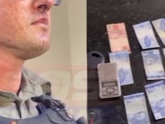 [VÍDEO] Traficante agride sargento com soco no rosto, tira sangue e deve sair livre na custódia