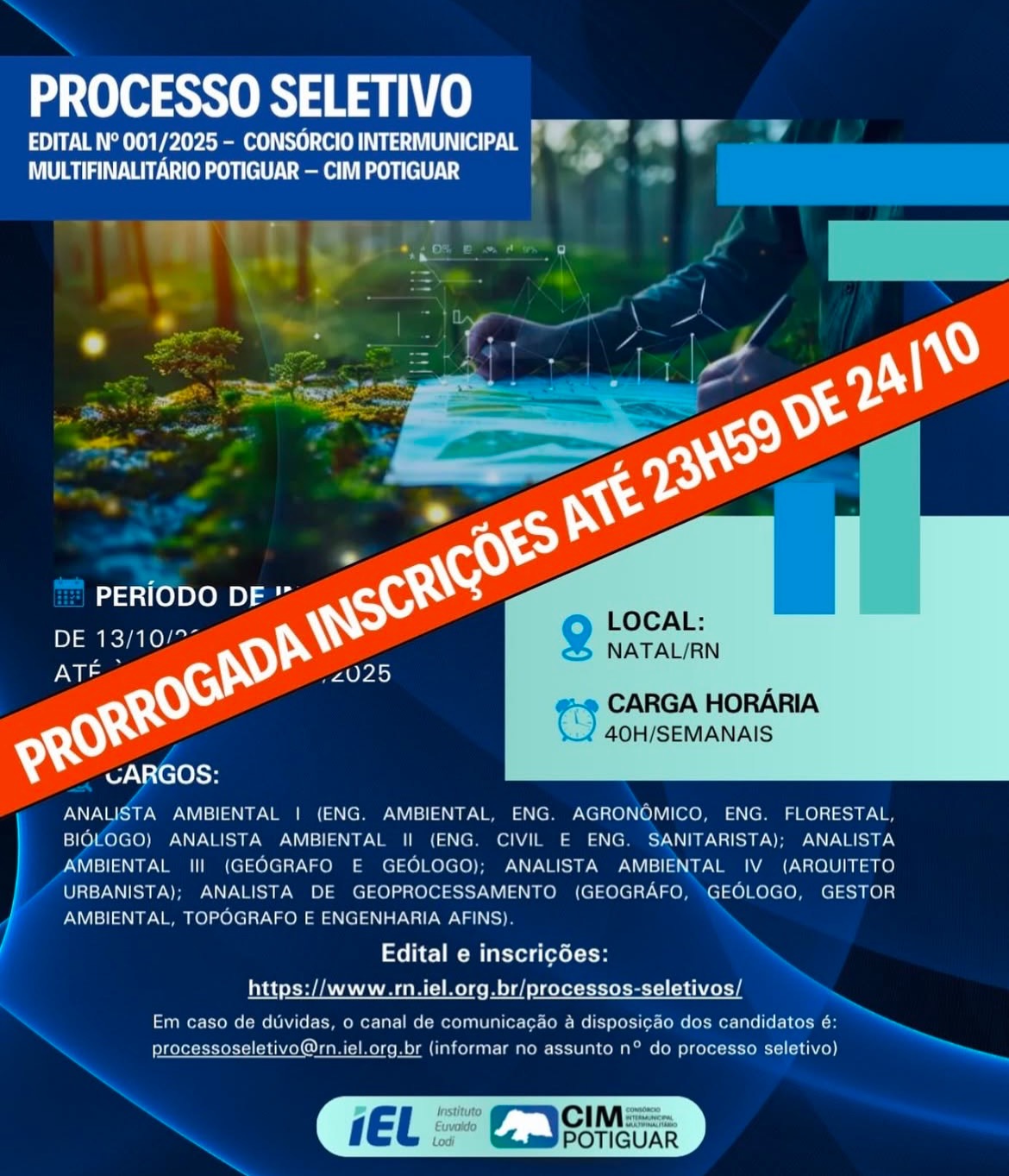 Inscrições para processo seletivo do CIM Potiguar é prorrogado até 24 de outubro