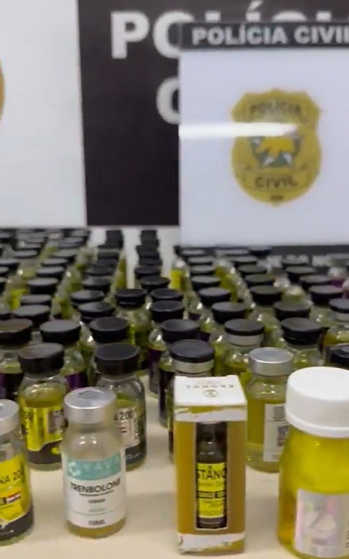 Operação policial desmantela laboratório de anabolizantes em Natal; suspeito aplicava produtos em pessoas dentro de casa