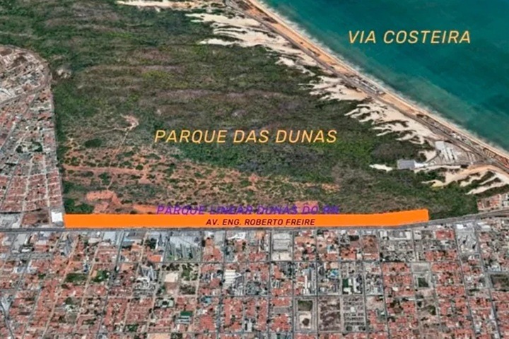 Idema diz que parte da área do parque linear prevista pela Prefeitura de Natal não é compatível