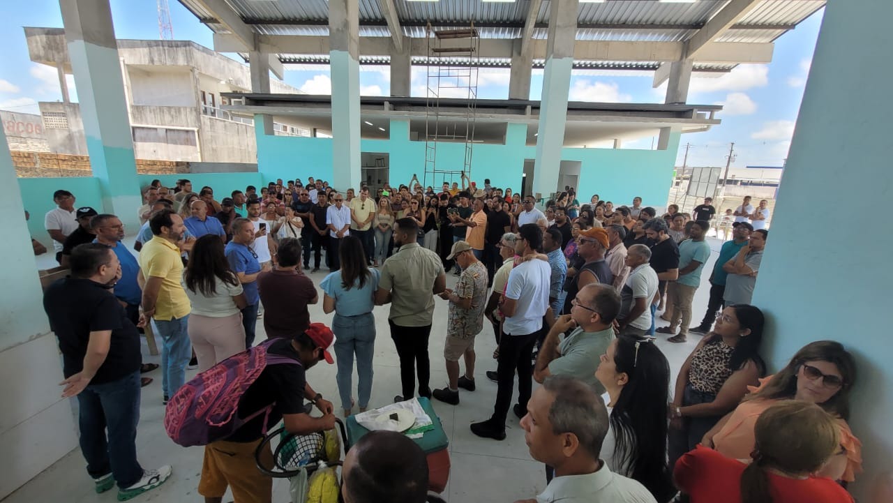 Rogério Marinho visita obras de Mercado Municipal em Goianinha e destaca geração de emprego e renda