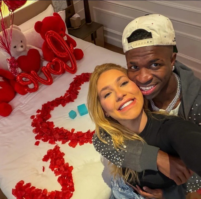 Vini Jr. e Virginia oficializam namoro em postagem nas redes sociais; veja fotos