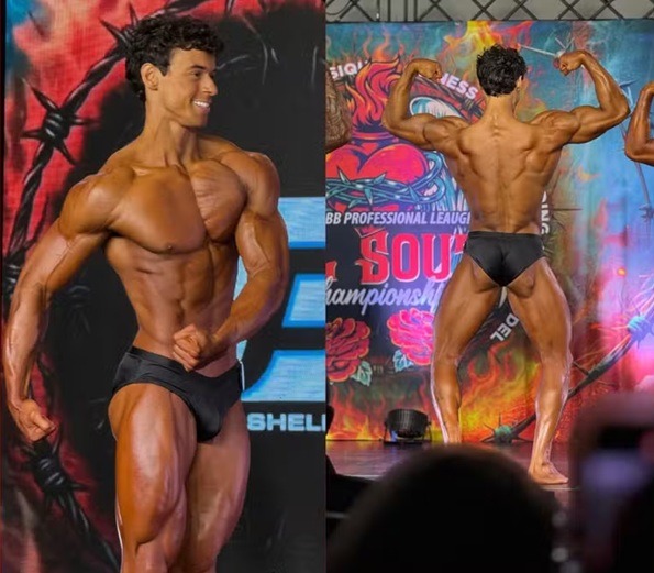 Filho de Carla Perez e Xanddy vence torneio de fisiculturismo