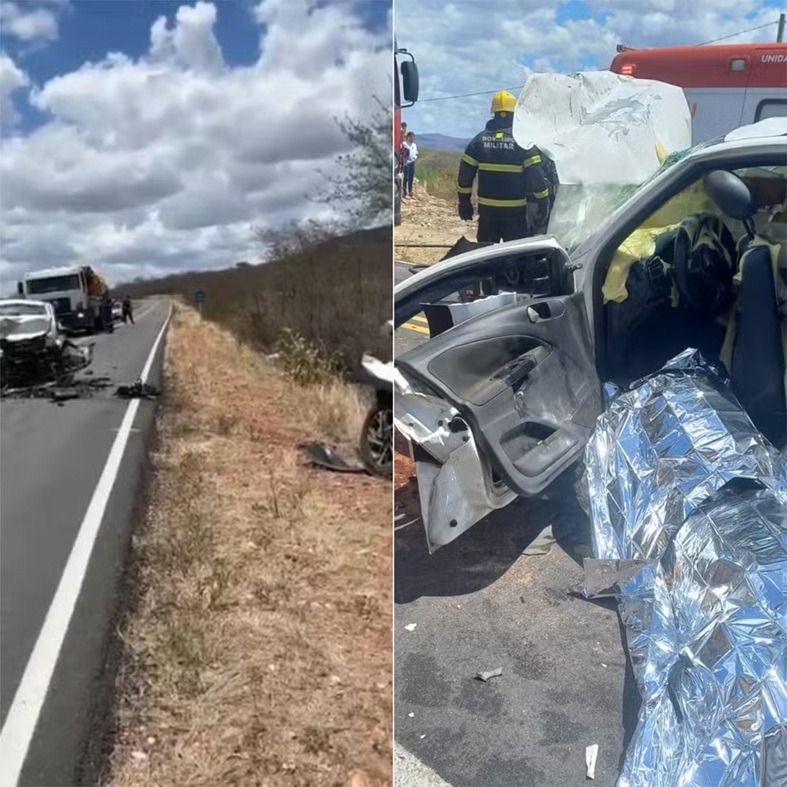 Idoso morre após carro bater de frente com outro na BR-226 no RN