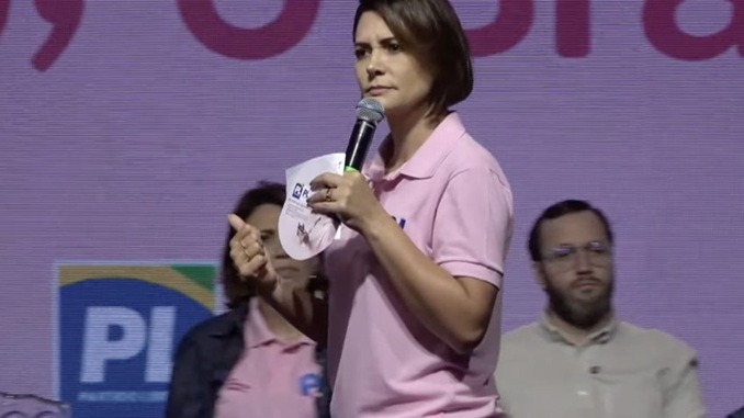 VÍDEO: Lula fica do lado do crime e abandona a vítima, diz Michelle