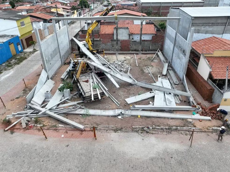 Galpão que desabou e deixou dois mortos na Grande Natal não tinha alvará de construção