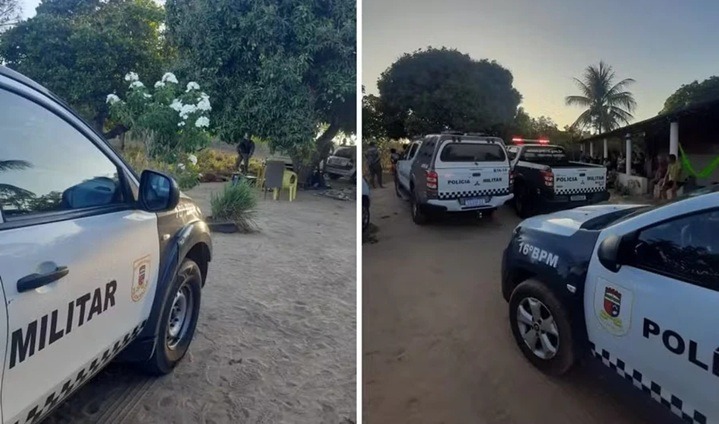 Criminosos invadem granja e matam duas pessoas durante festa em São Gonçalo do Amarante