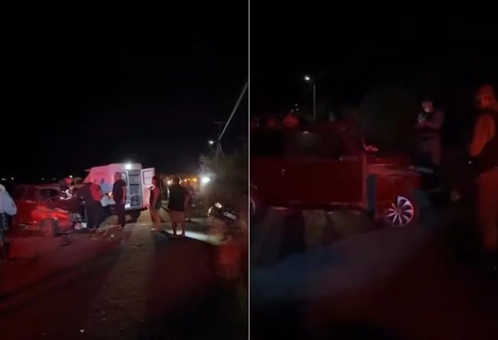 Homem morre e quatro pessoas ficam feridas em colisão frontal na zona rural de Grossos