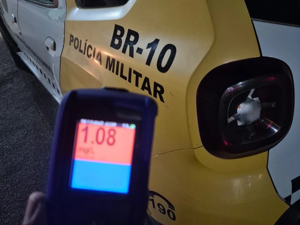 Homem é preso pela segunda vez em menos de três meses por embriaguez ao volante