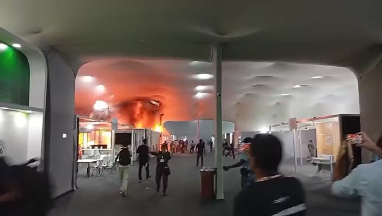 VÍDEO: Incêndio atinge pavilhão da COP30, em Belém; área é evacuada