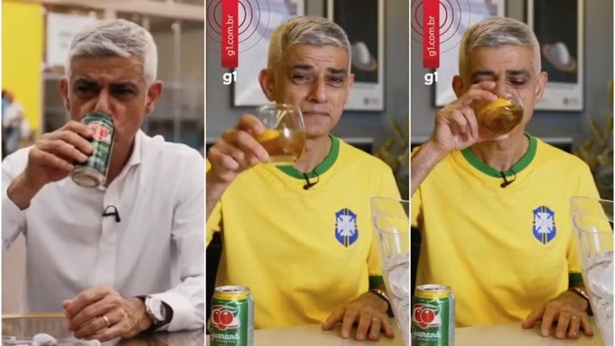 Criticado por dizer que guaraná era 'horrível', prefeito de Londres recebe bebida de Janja e muda de ideia