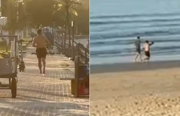 Militar do Exército reage a assalto, persegue e mata homem à beira-mar