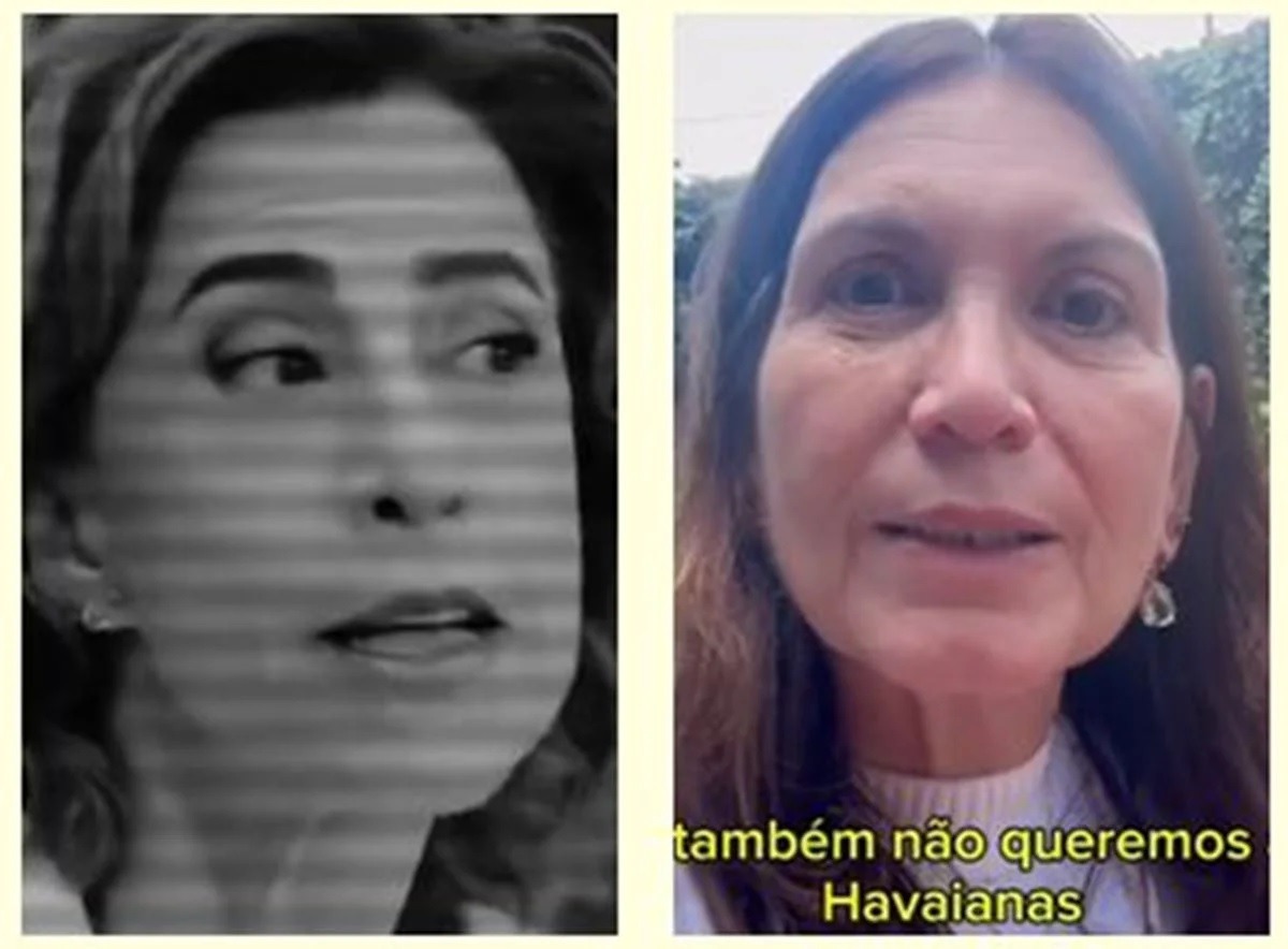 Havaianas: Bia Kicis reage à propaganda e joga chinelo no lixo