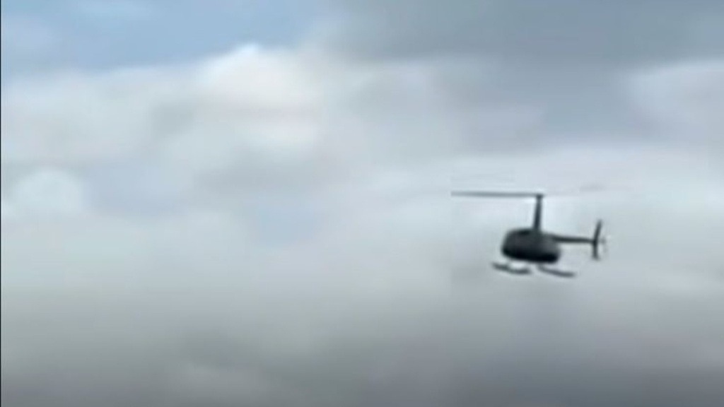 VÍDEO: Helicóptero faz pouso de emergência e passageiros são assaltados 