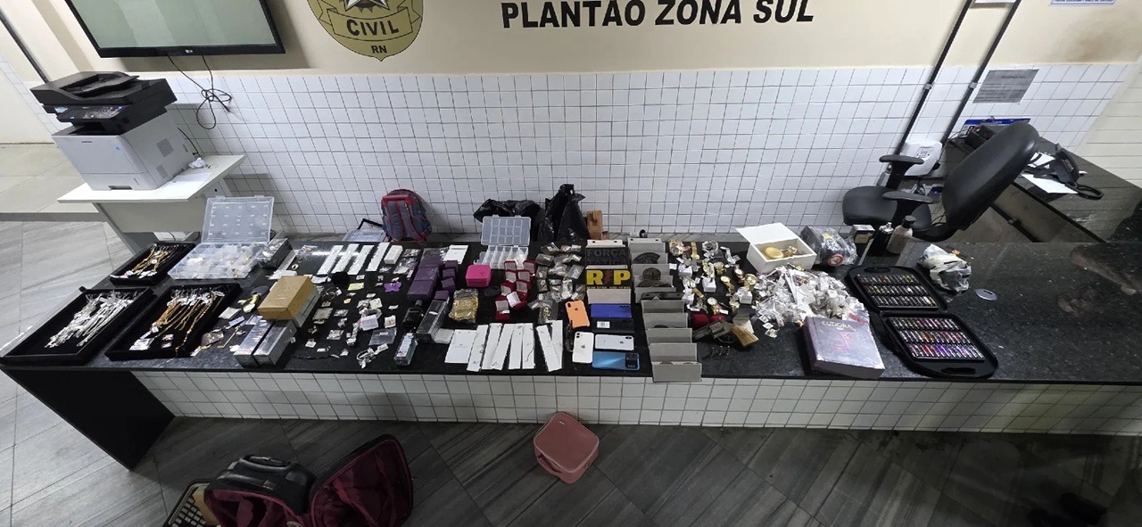 Arrastão em joalheria termina com prisão de suspeitos em motel na Zona Sul de Natal