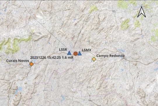 Cidade do RN registra sétimo tremor de terra só em dezembro