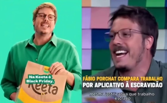[VÍDEO] HIPOCRISIA? Após comparar trabalho em aplicativos de delivery à ‘escravidão’, Fábio Porchat vira garoto-propaganda de empresa chinesa do setor