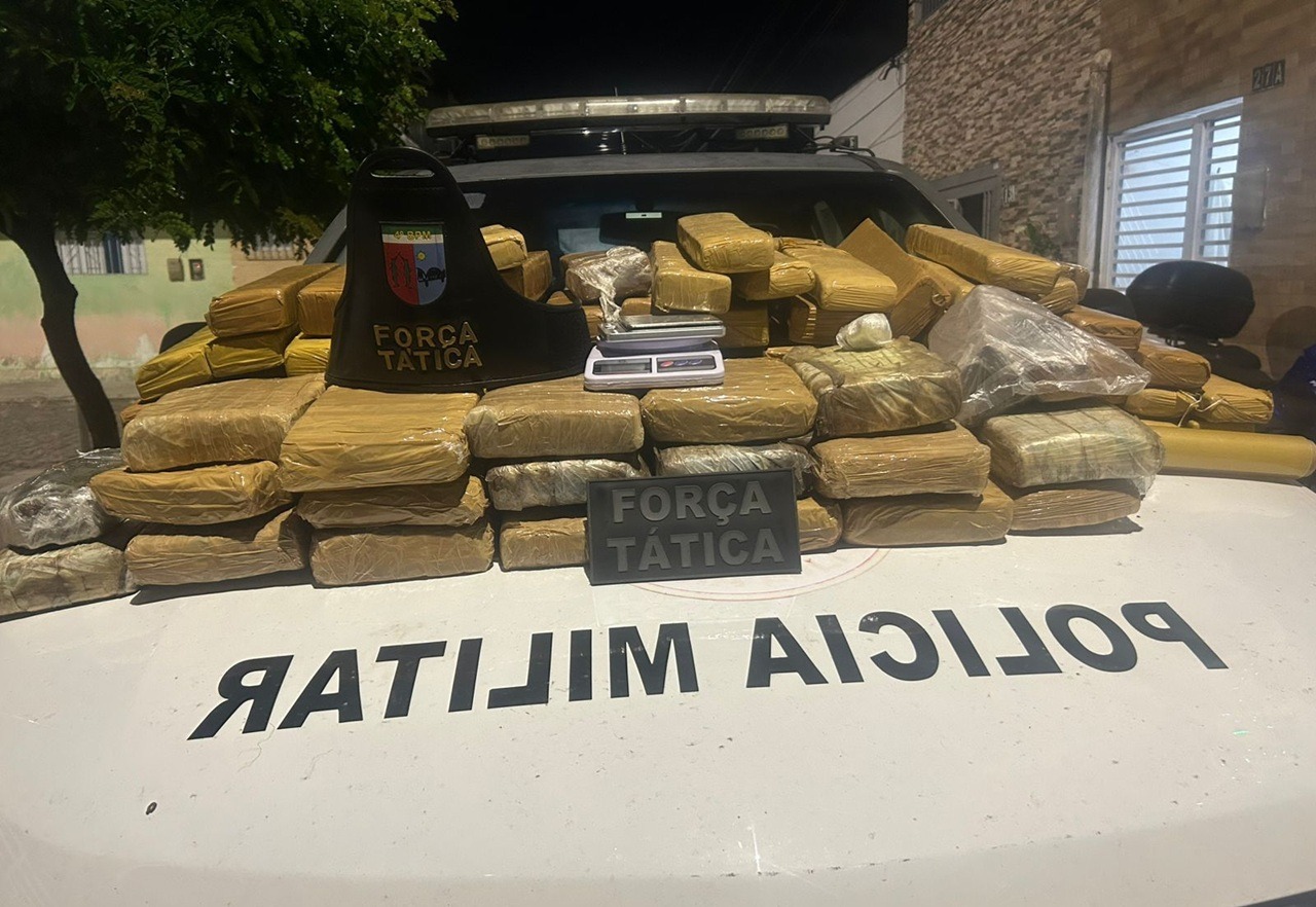 Força Tática prende homem e apreende mais de 90 kg de drogas na Zona Norte de Natal