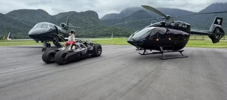 [VÍDEO] Jatinho, helicóptero e "Batmóvel": veja trio de mimos de Neymar que vale mais de R$ 300 milhões