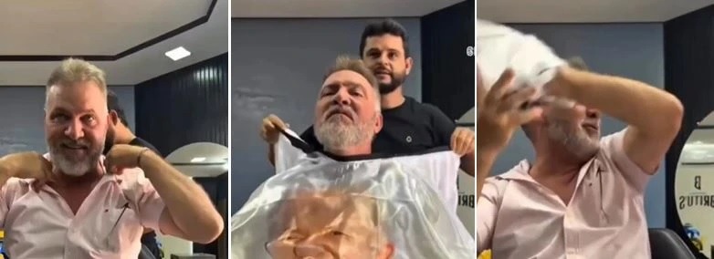[VÍDEO] Barbeiro bota capa de Lula em clientes e reação viraliza
