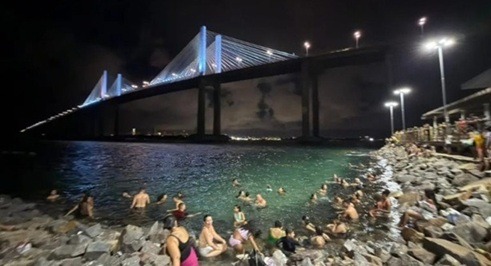 Corpo de Bombeiros desaconselha banho noturno na Redinha e vai instalar placas