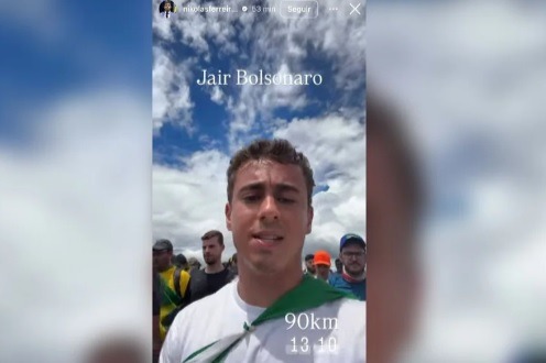 Nikolas avança no 3º dia de caminhada e alcança 90 km percorridos