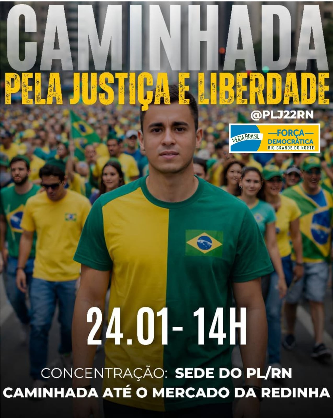Natal terá Caminhada pela Justiça e pela Liberdade neste sábado (24)