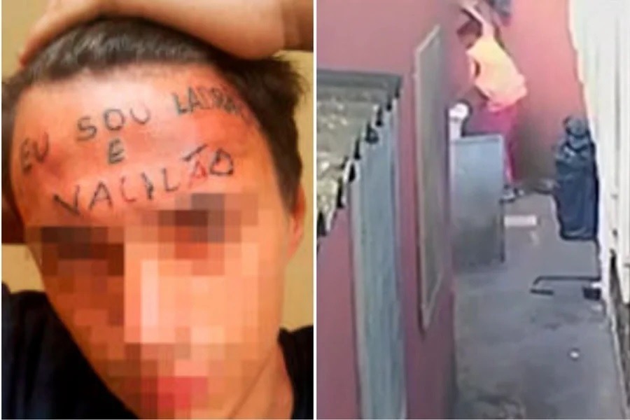 Jovem com testa tatuada “ladrão e vacilão” foi preso após furtar UBS