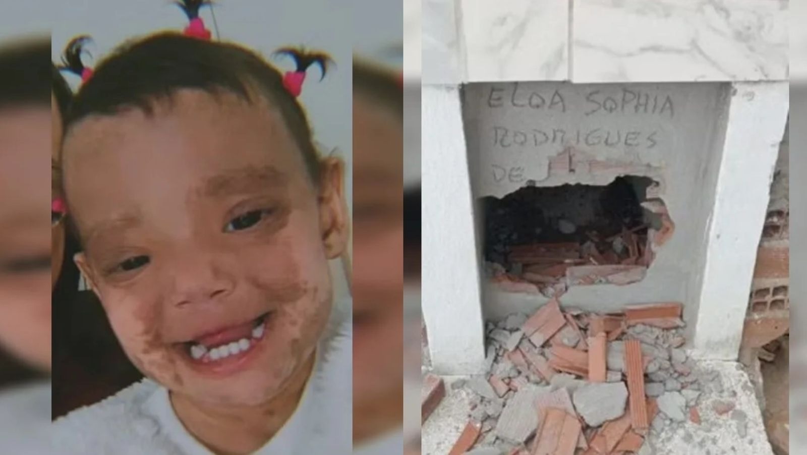 Nem na morte houve descanso: túmulo de criança de 2 anos é violado e corpo é encontrado fora da sepultura