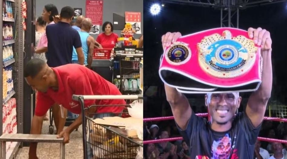 Veja quem é o campeão no boxe que divide rotina como repositor em supermercado